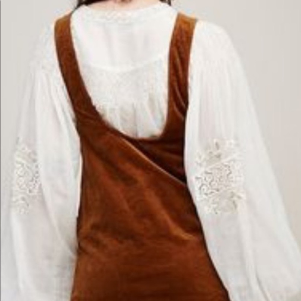 Free People Brown Corduroy Jumper/Dress